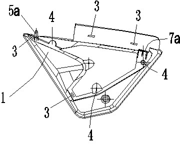 Mounting structure for side cover component of motorcycle