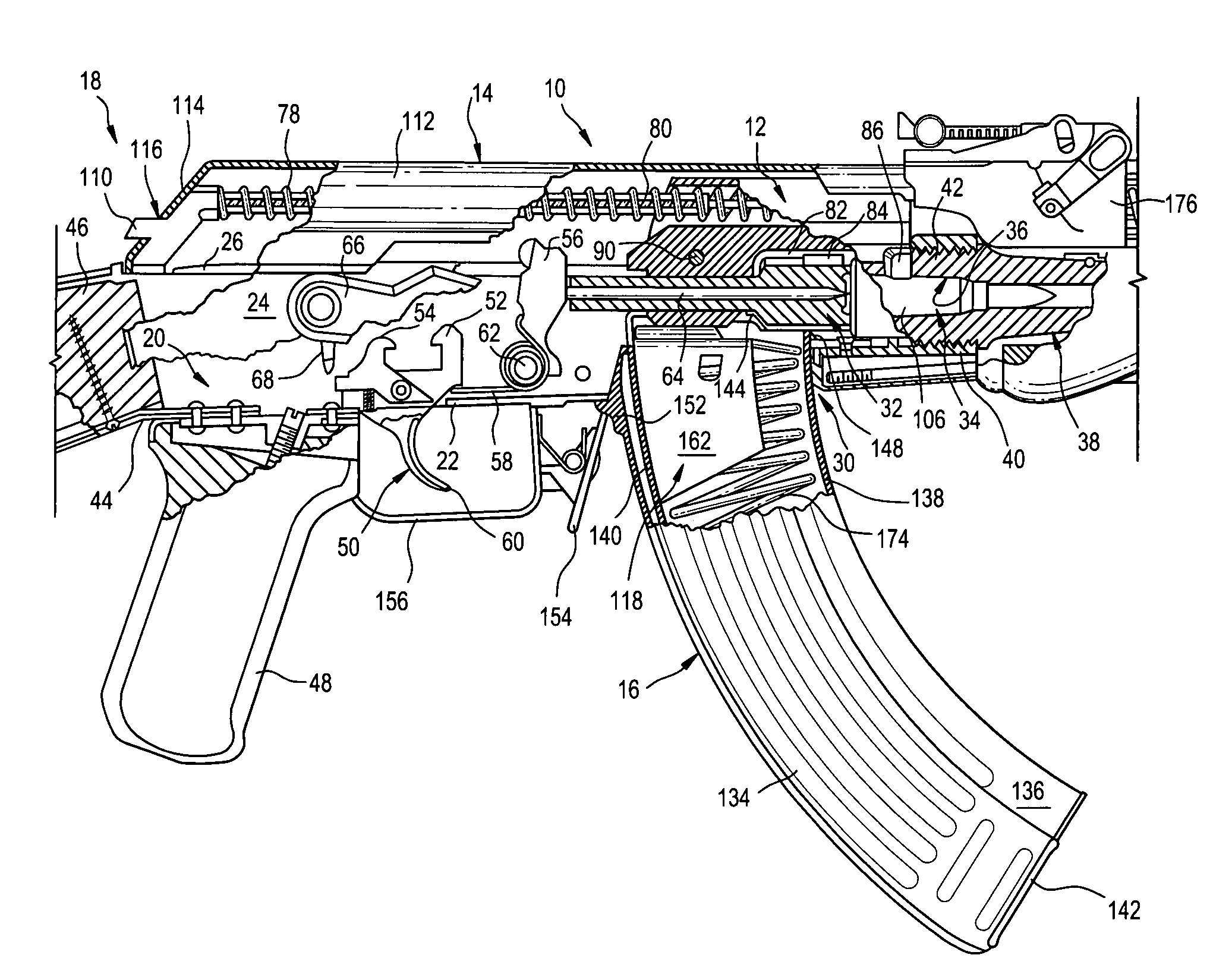 Firearm bolt locking mechanism