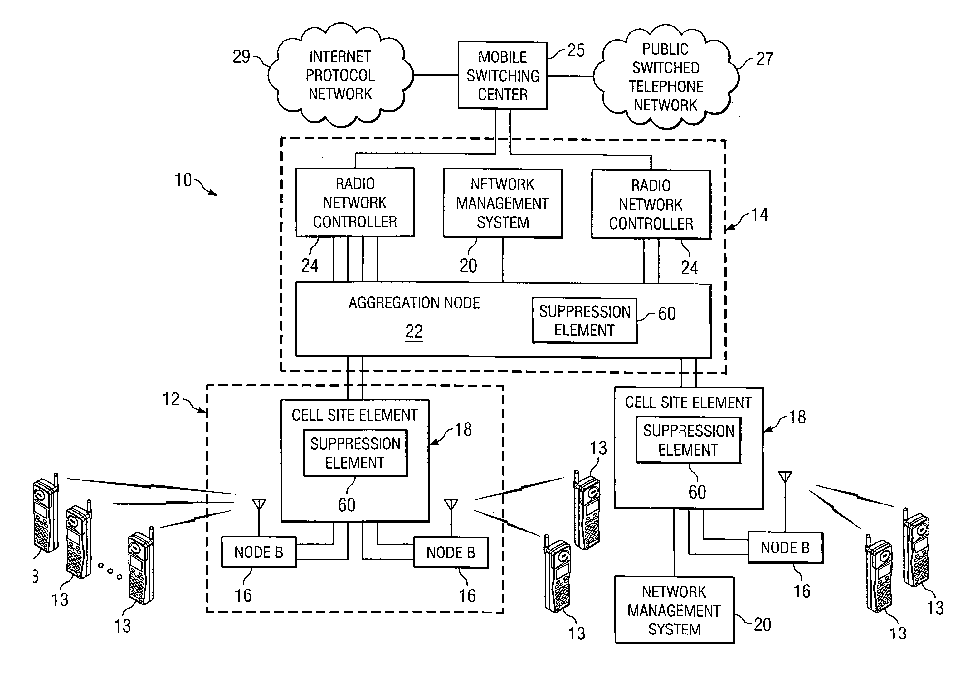 System and method for implementing suppression for asynchronous transfer mode (ATM) adaptation layer 5 (AAL5) traffic in a communications environment
