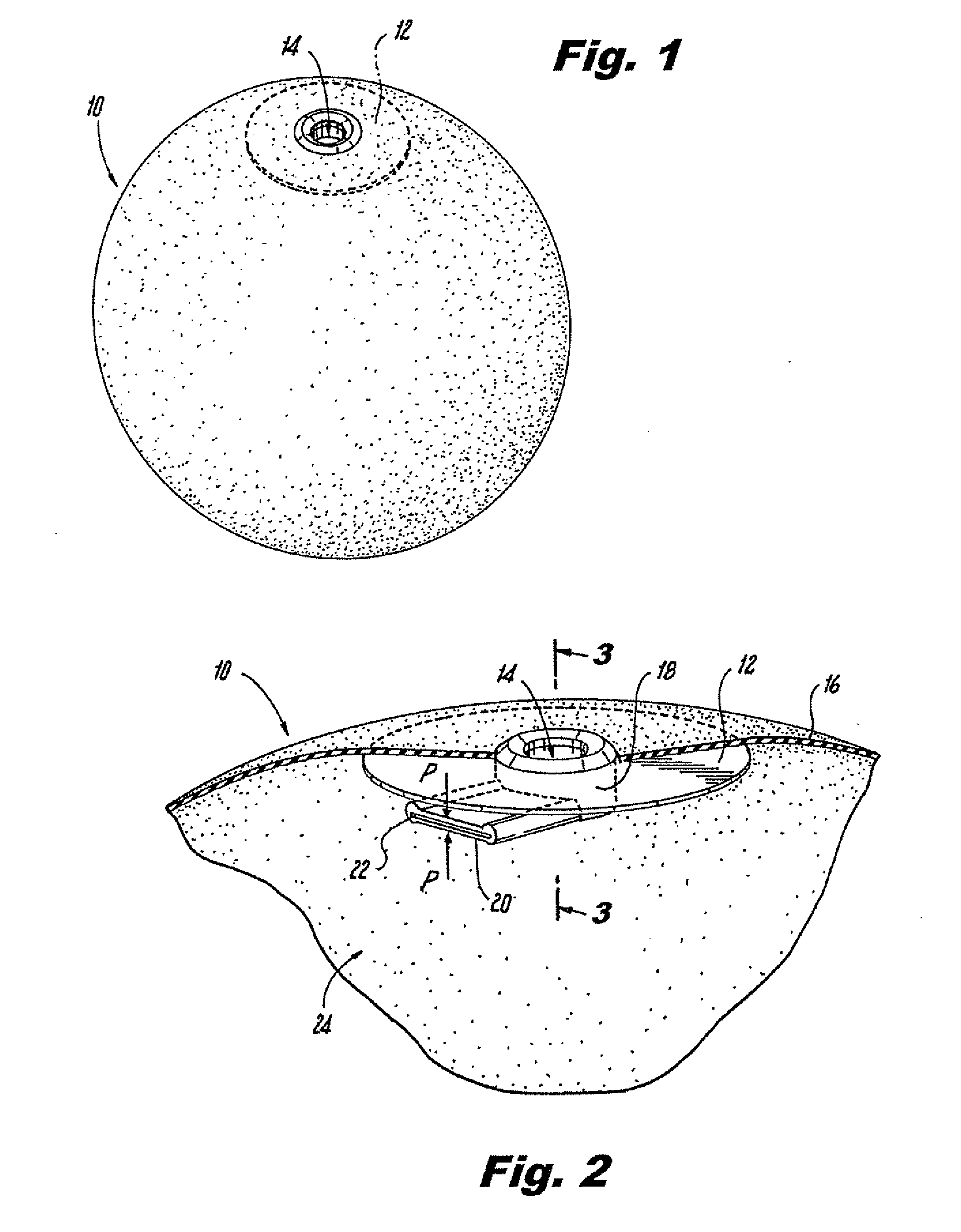 Valve assembly for inflatable bladder and method of manufacturing the same