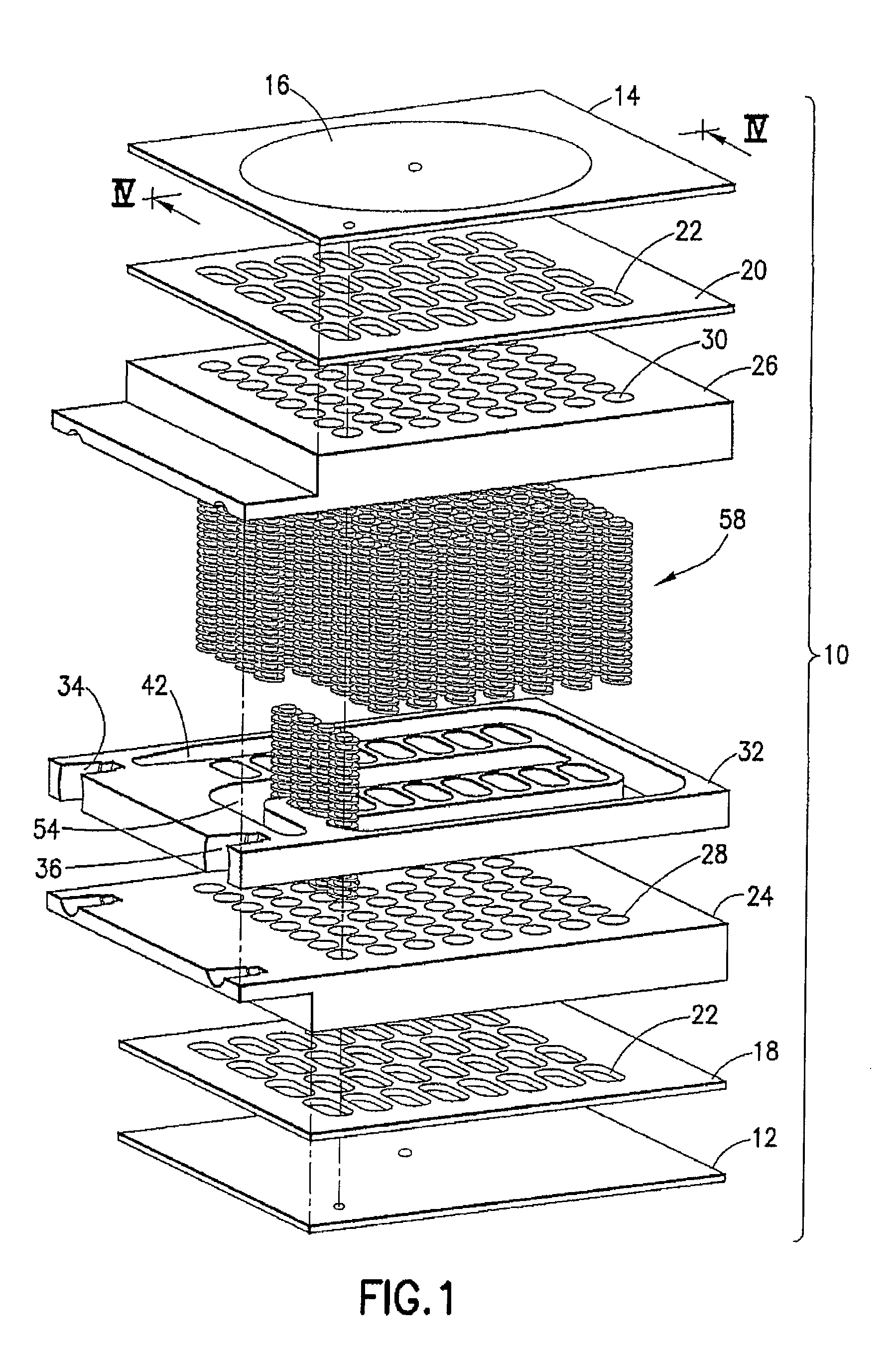 Thermal transfer device with spiral fluid pathways