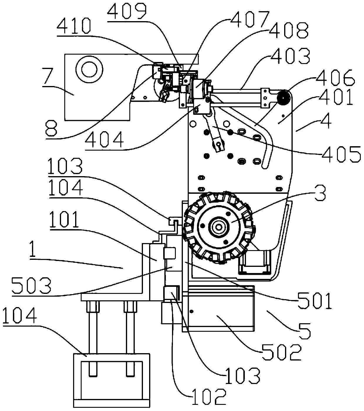 Multi-station automatic bobbin case replacing, thread removing, winding and assembling integrated system and process method