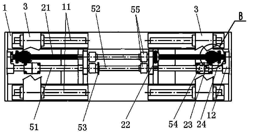 Synchronous clamping and turnover mechanism