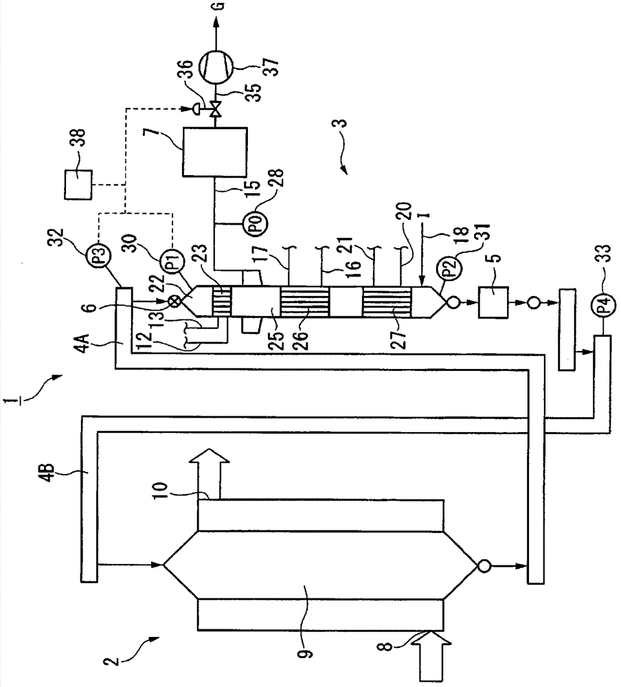 Dry exhaust-gas treating apparatus