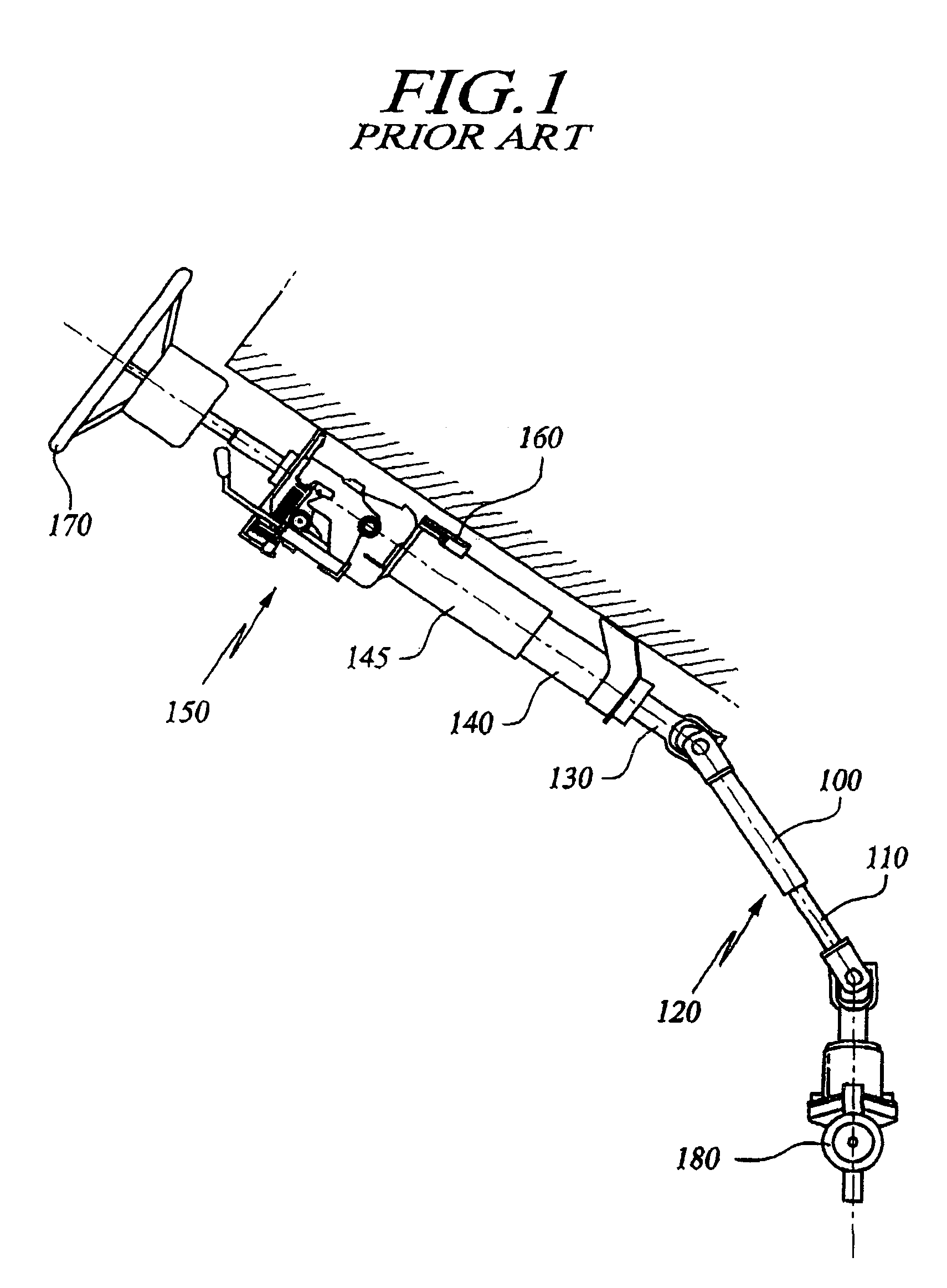 Universal joint having slip bush