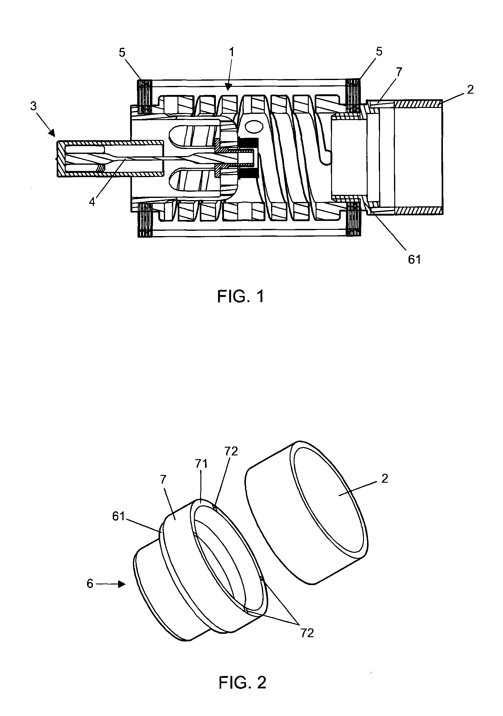 Adapting device for linear compressor, and compressor provided with such device