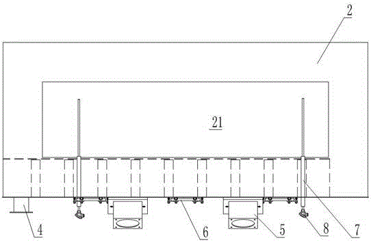 Air channel side assembly apparatus of roasting furnace