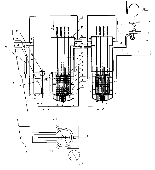 Low-temp nuclear reactor with hypofuel for nuclear power station