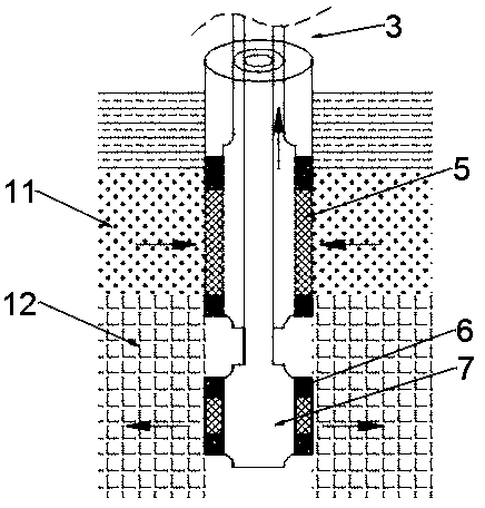 Method and device system for exploiting natural gas by utilizing ocean surface layer warm water