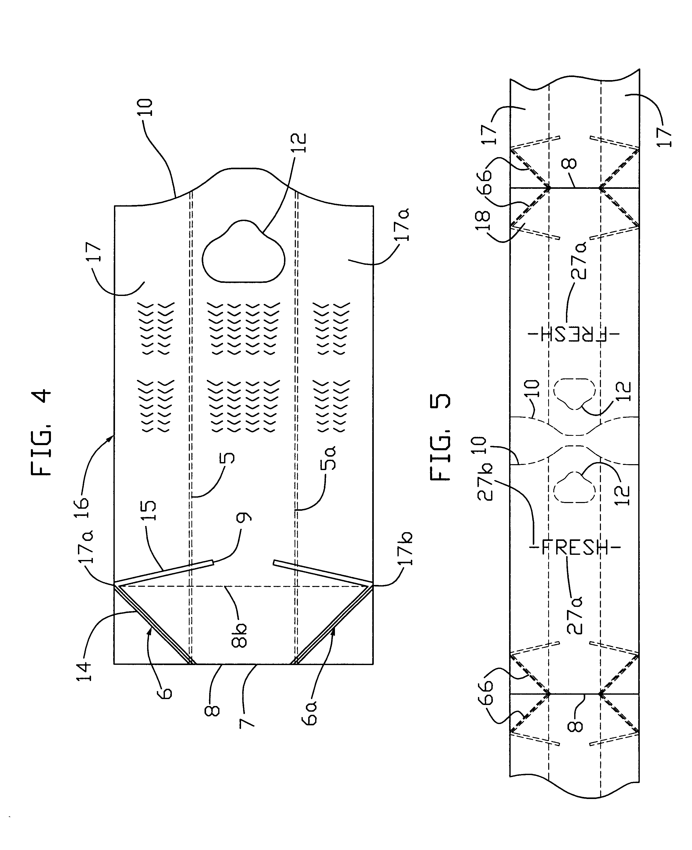 Apparatus for manufacture of a plastic bag with standup bottom wall