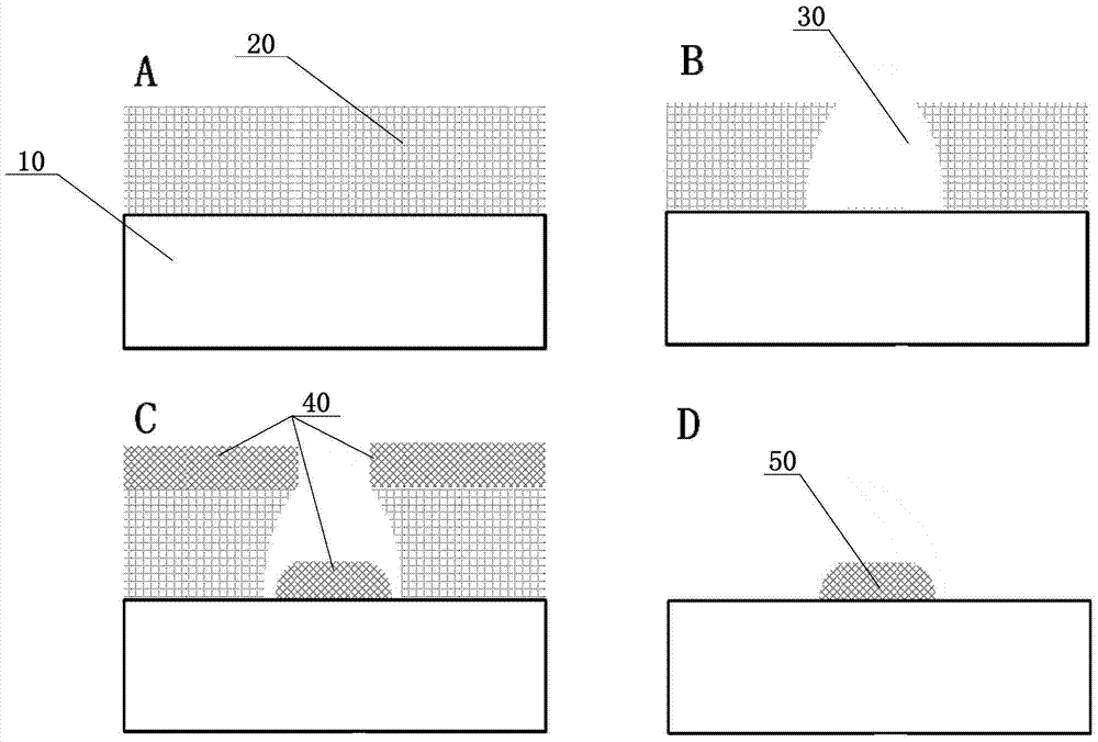 Nano counter electrode and preparation method thereof