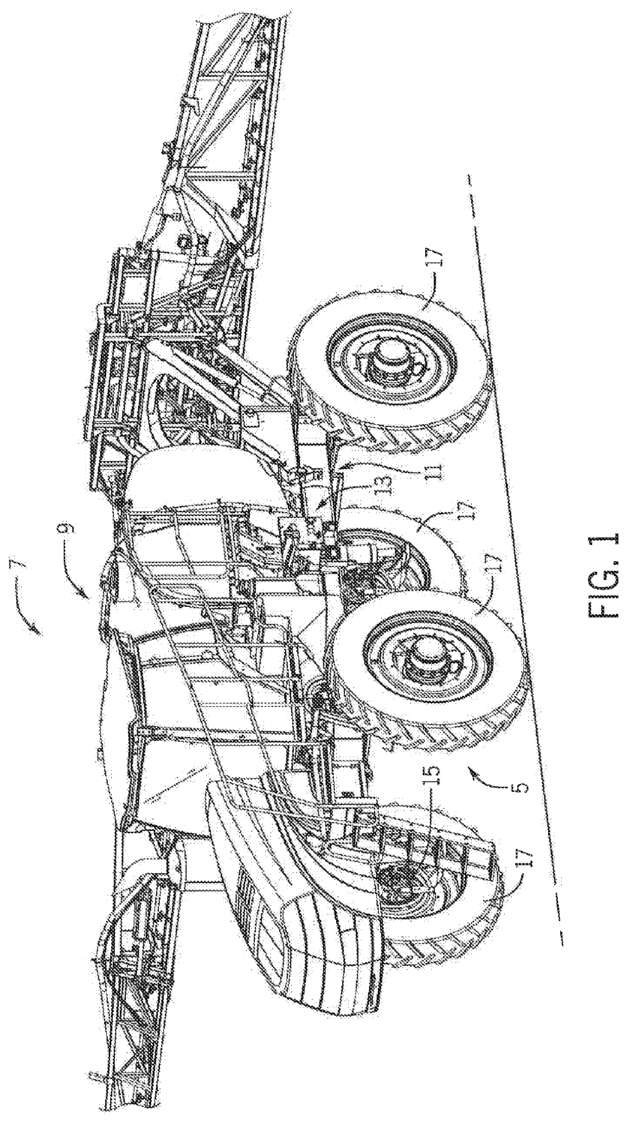 Mount system with bearing race friction lock assembly for agricultural machine
