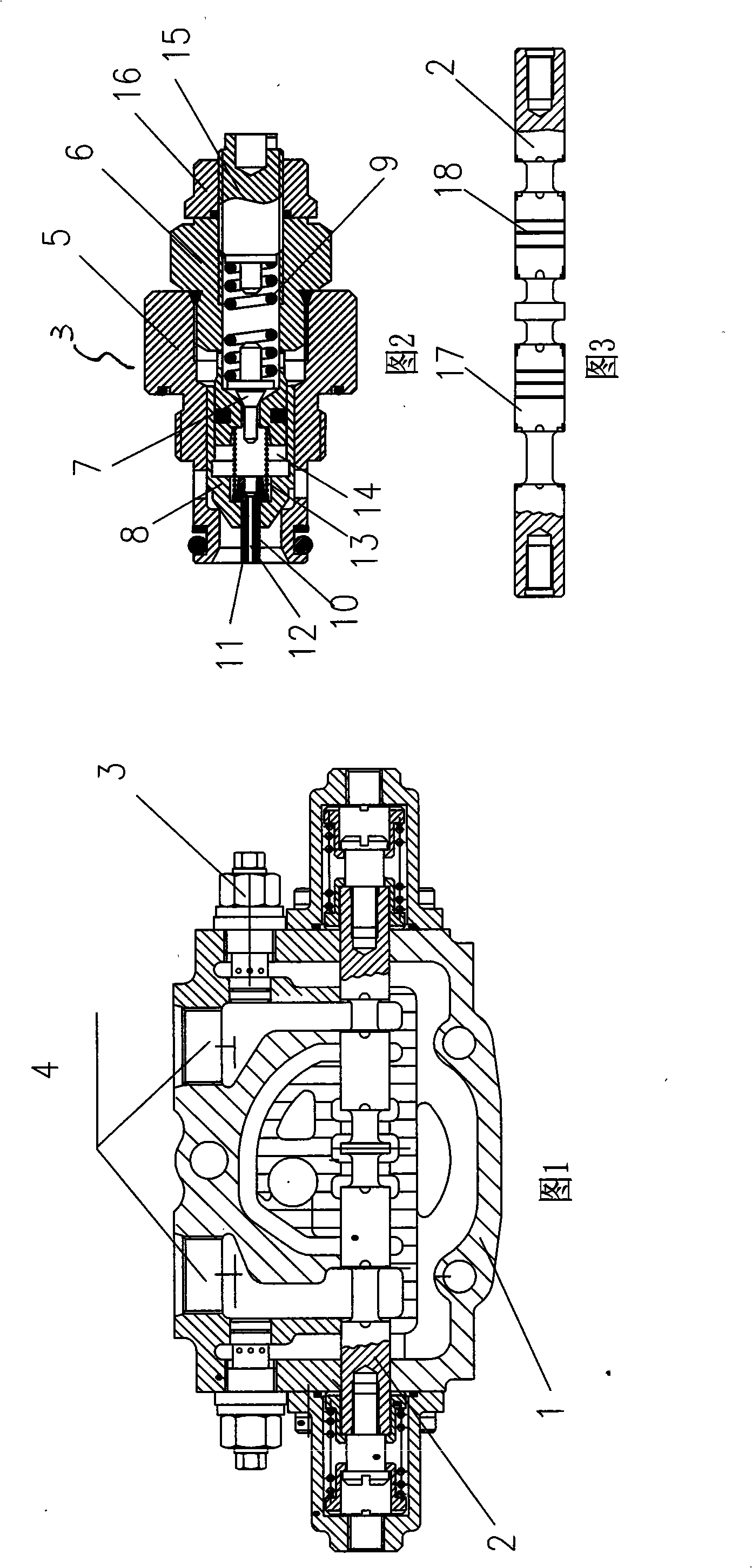 Hydraulic multichannel conversion valve