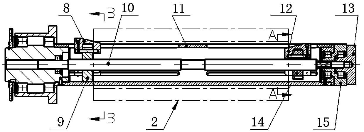 A combined structure with constant resistance and the ability to adjust radial and axial dimensions at the same time