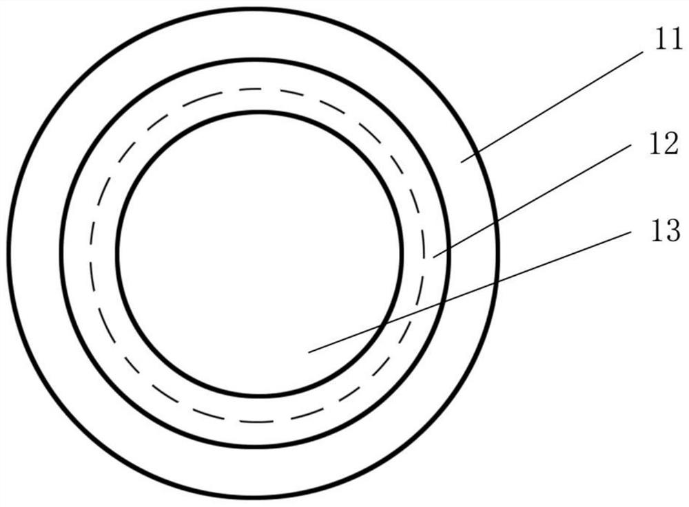 An earphone membrane with gradient rigidity and its manufacturing method