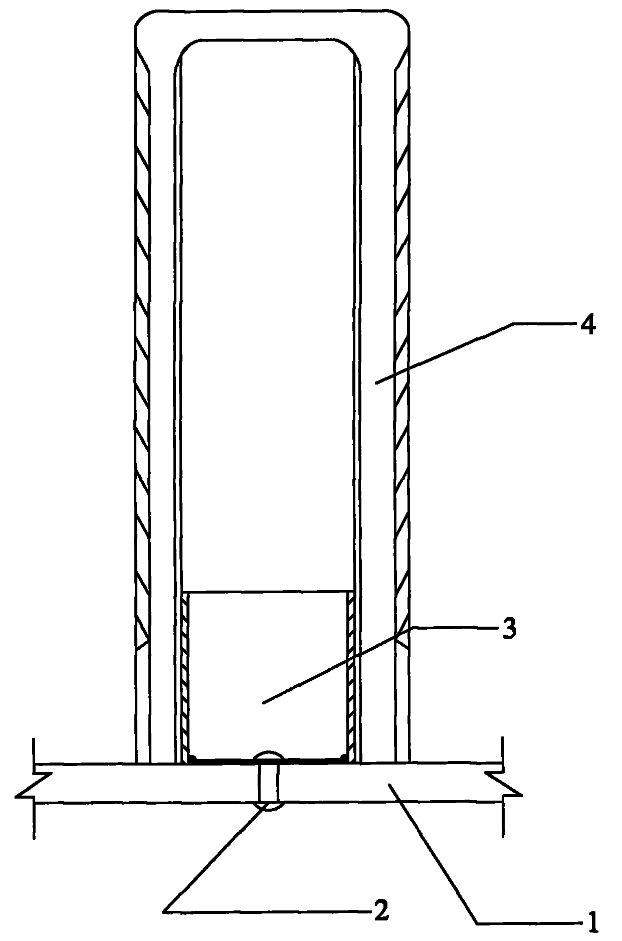 Device and method for positioning casing pipe