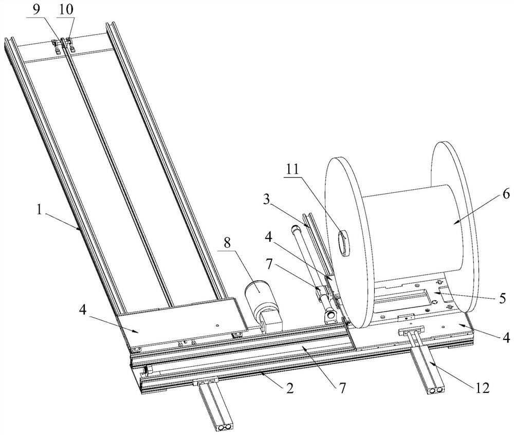 Transportation method and device for optical cable bundle tube reel