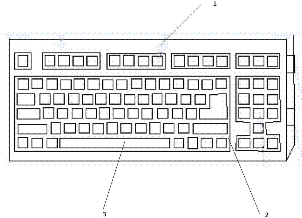 Novel dustproof keyboard
