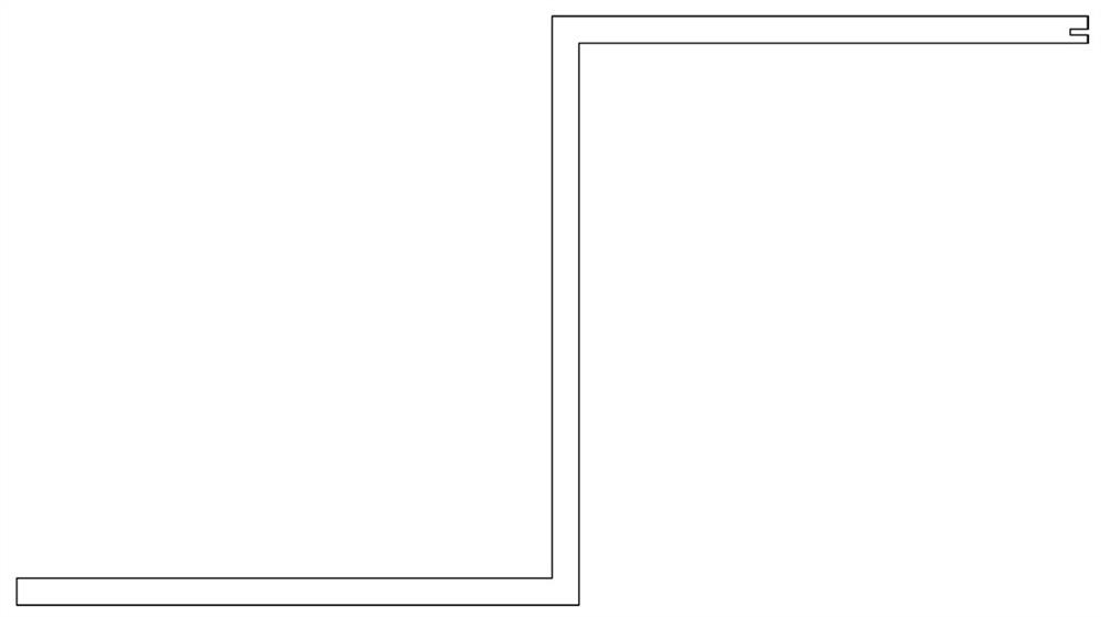 Arc-shaped edge-closing line suspended ceiling and mounting mode