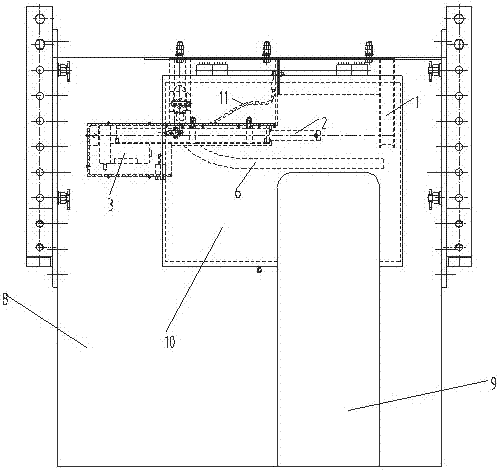 A kind of protection device for ground wire melting ice automatic wiring device