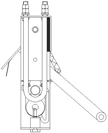 A kind of protection device for ground wire melting ice automatic wiring device