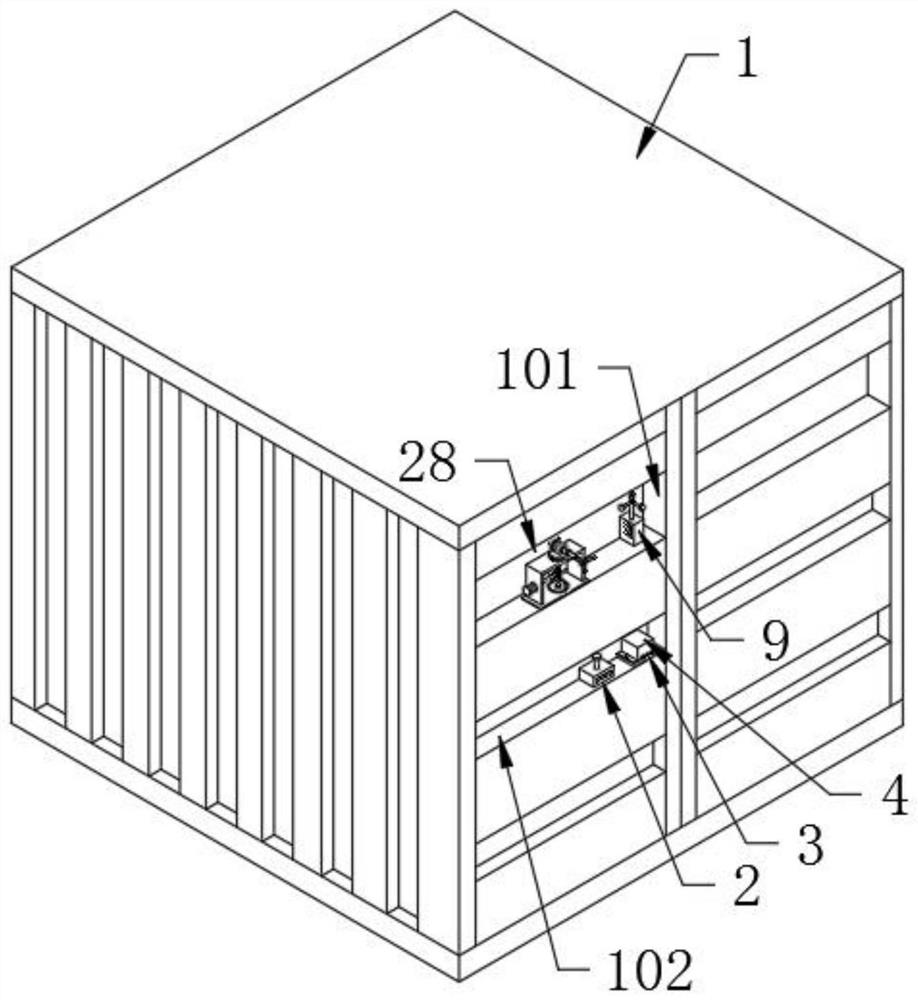 Wind power supply device of container positioning system