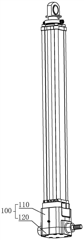 Transmission structure of electric push rod