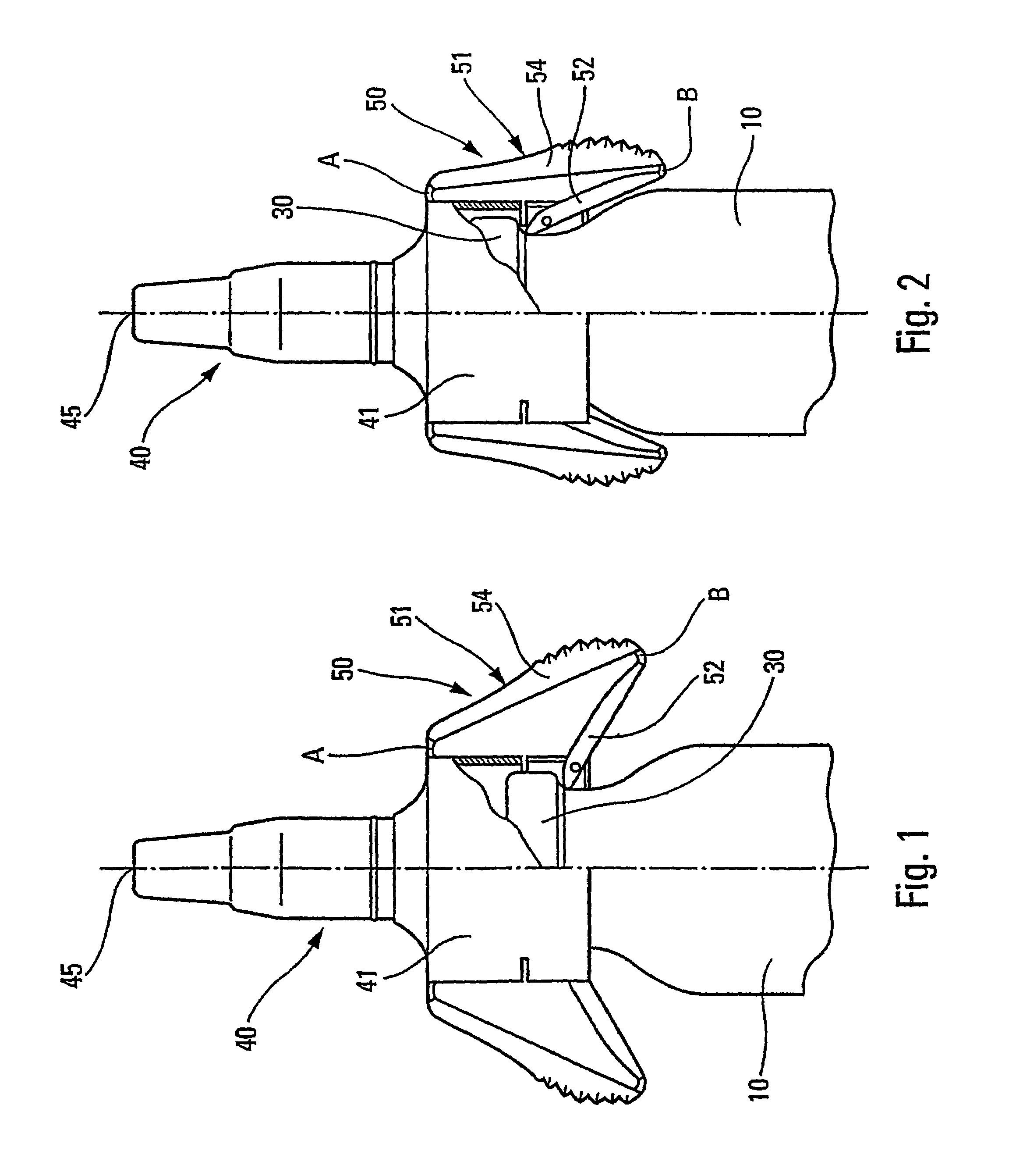 Atomization device with lateral actuation