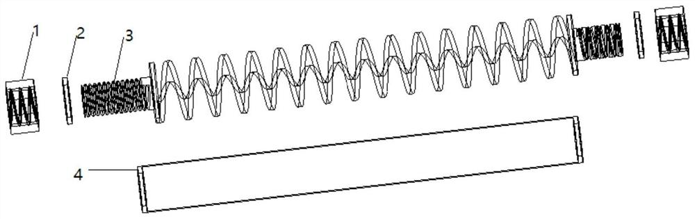 Negative-pressure-driven pneumatic artificial muscle and preparation method thereof