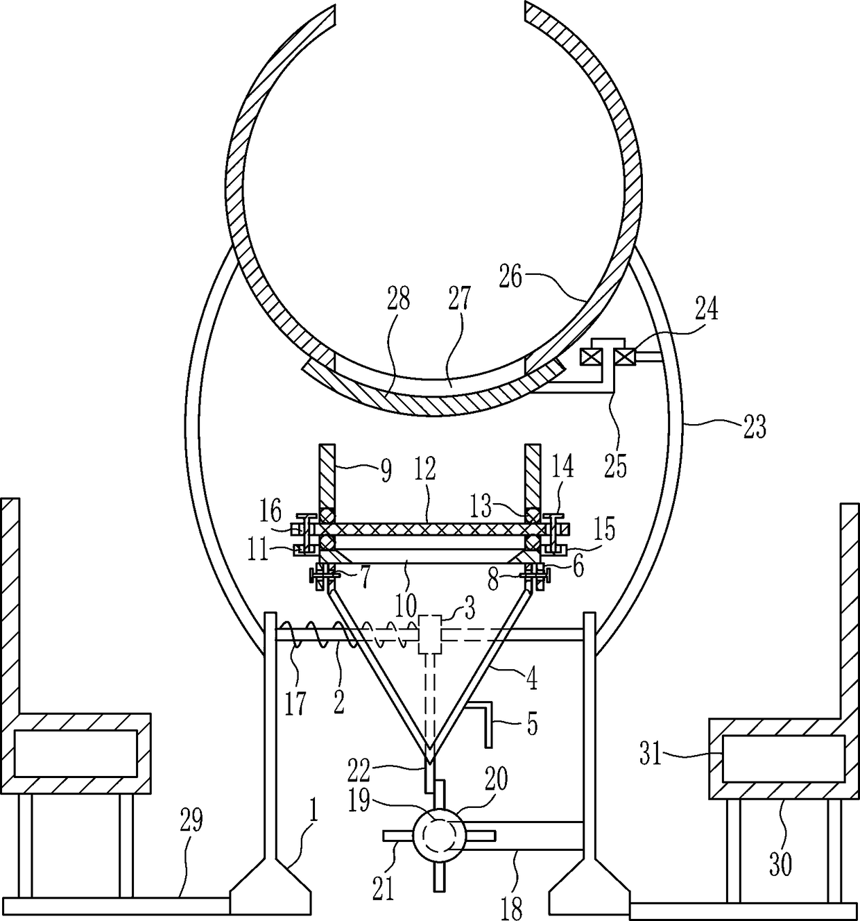 Rare earth ore screening machine