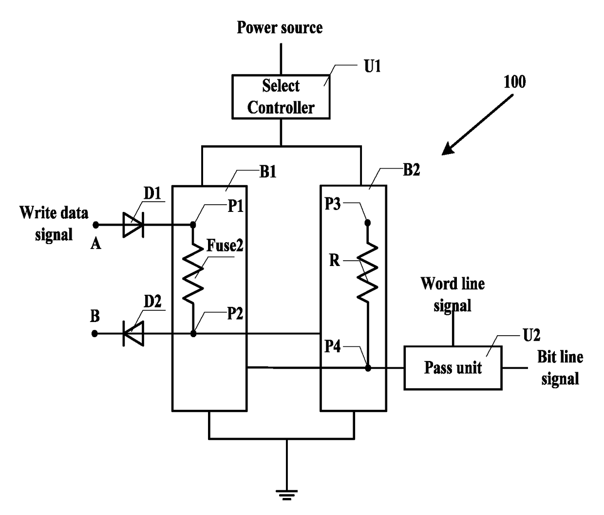 Efuse bit cell, and read/write method thereof, and efuse array