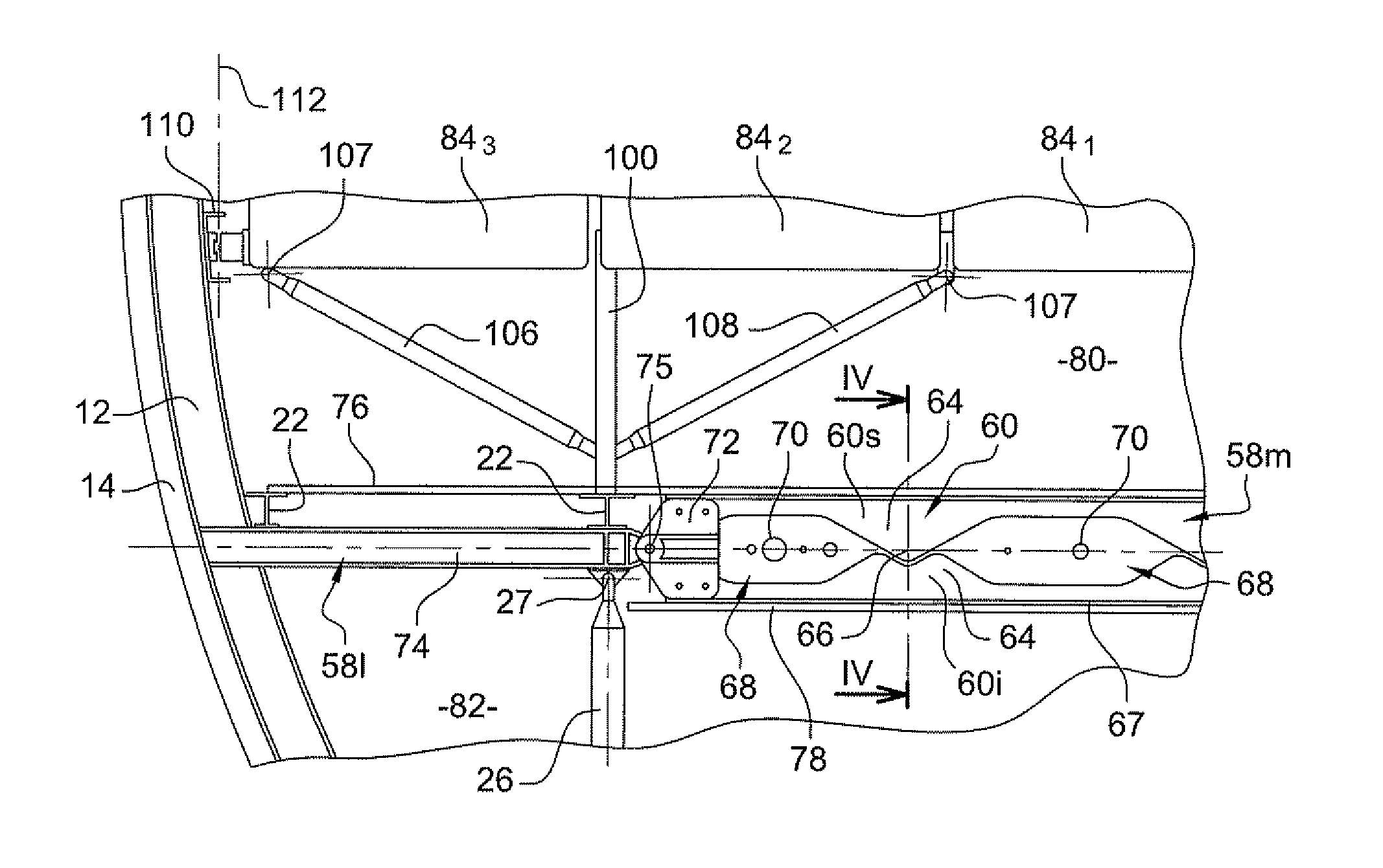 Aircraft floor of optimized compactness