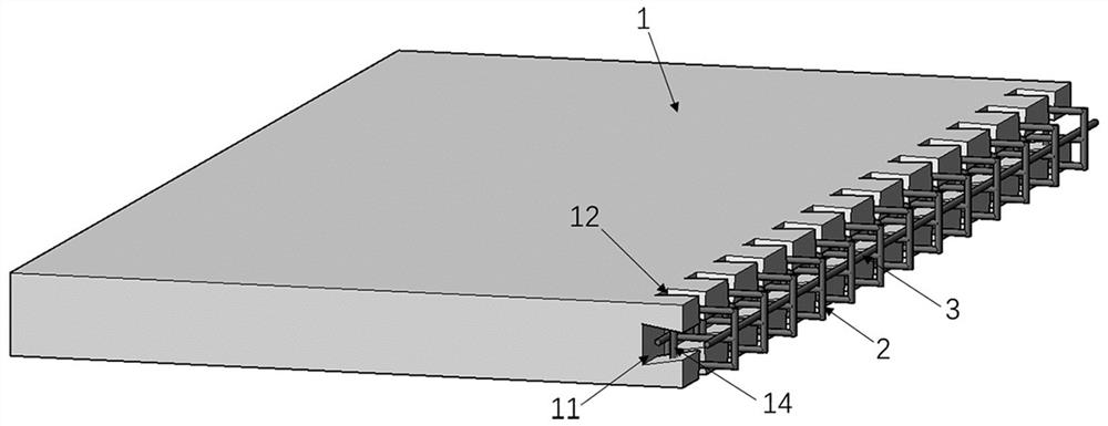 A fully precast concrete floor connection structure and design calculation method