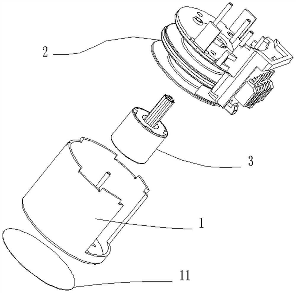 Shell assembly and motor using same