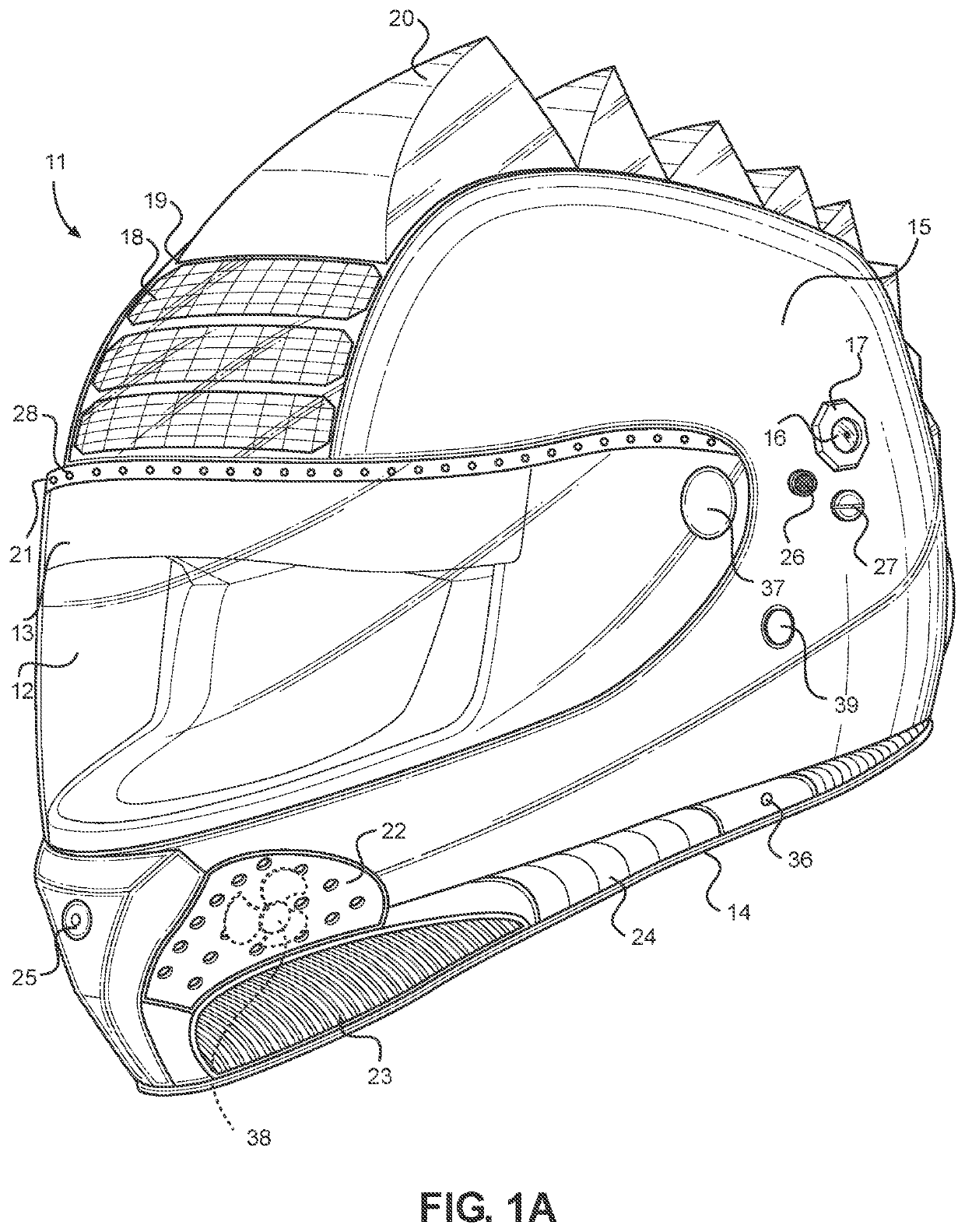 Electronic motorcycle helmet
