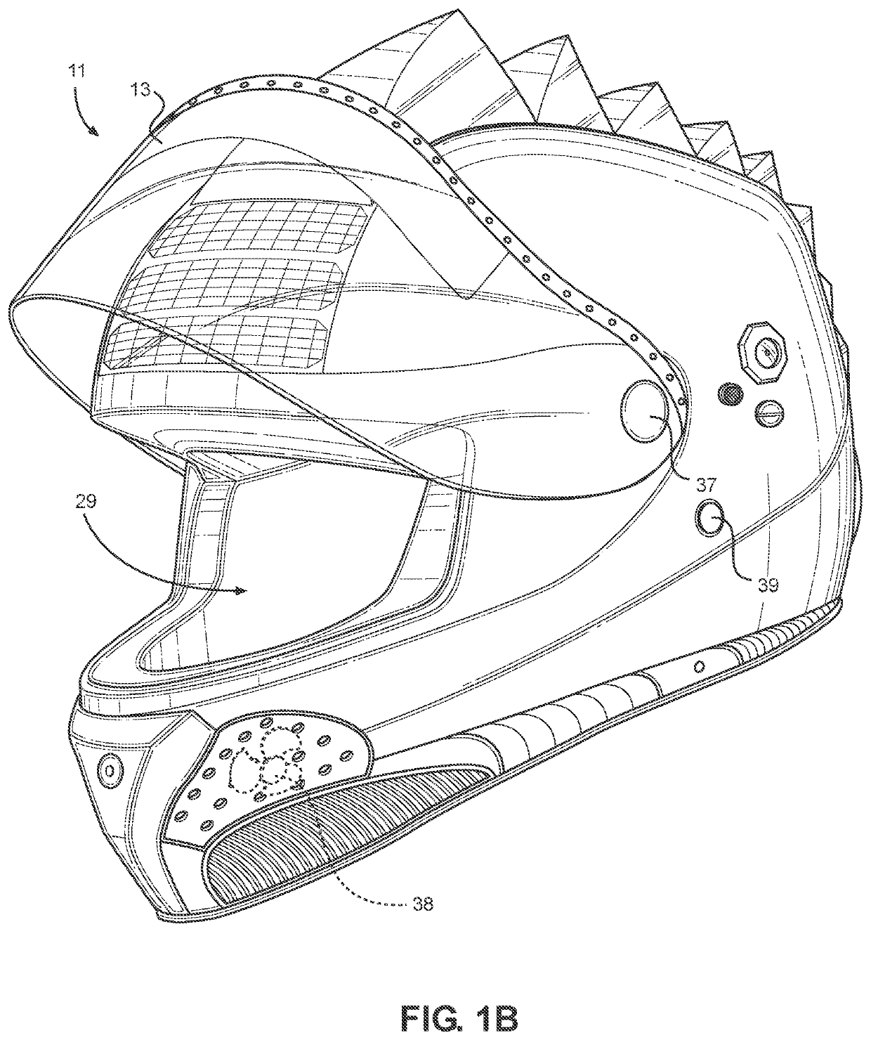 Electronic motorcycle helmet