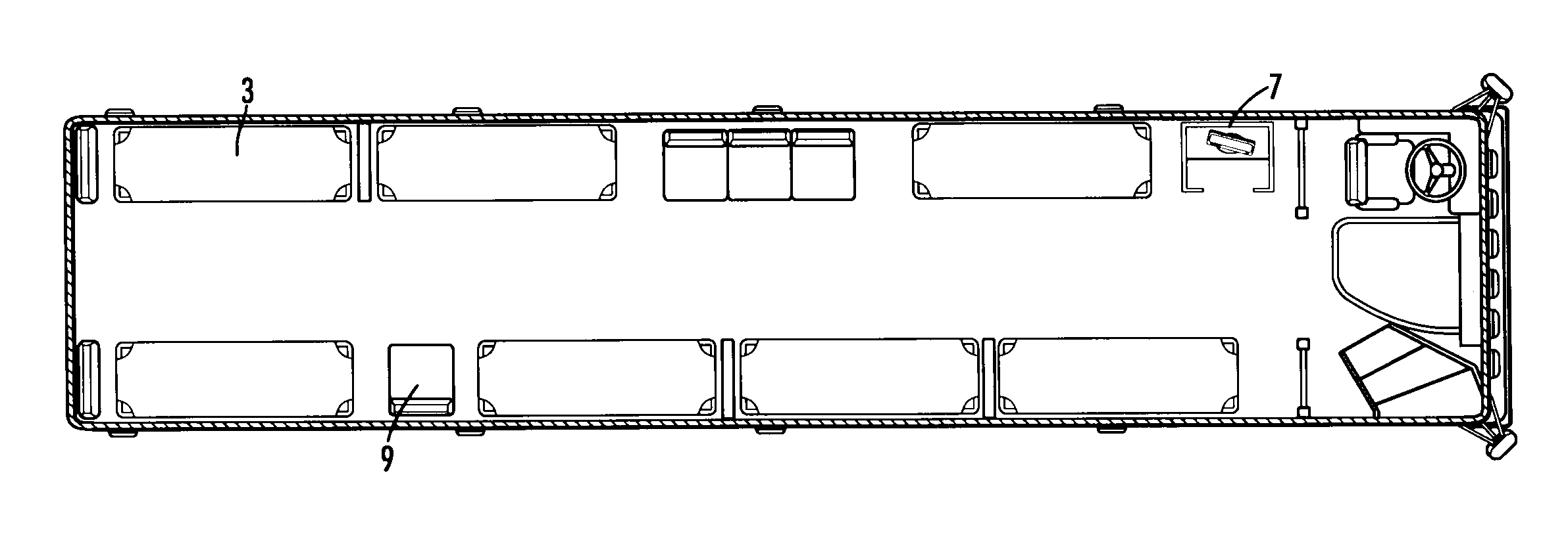 Transportable Emergency Response Station for Treatment or Transportation of Persons on Stretchers