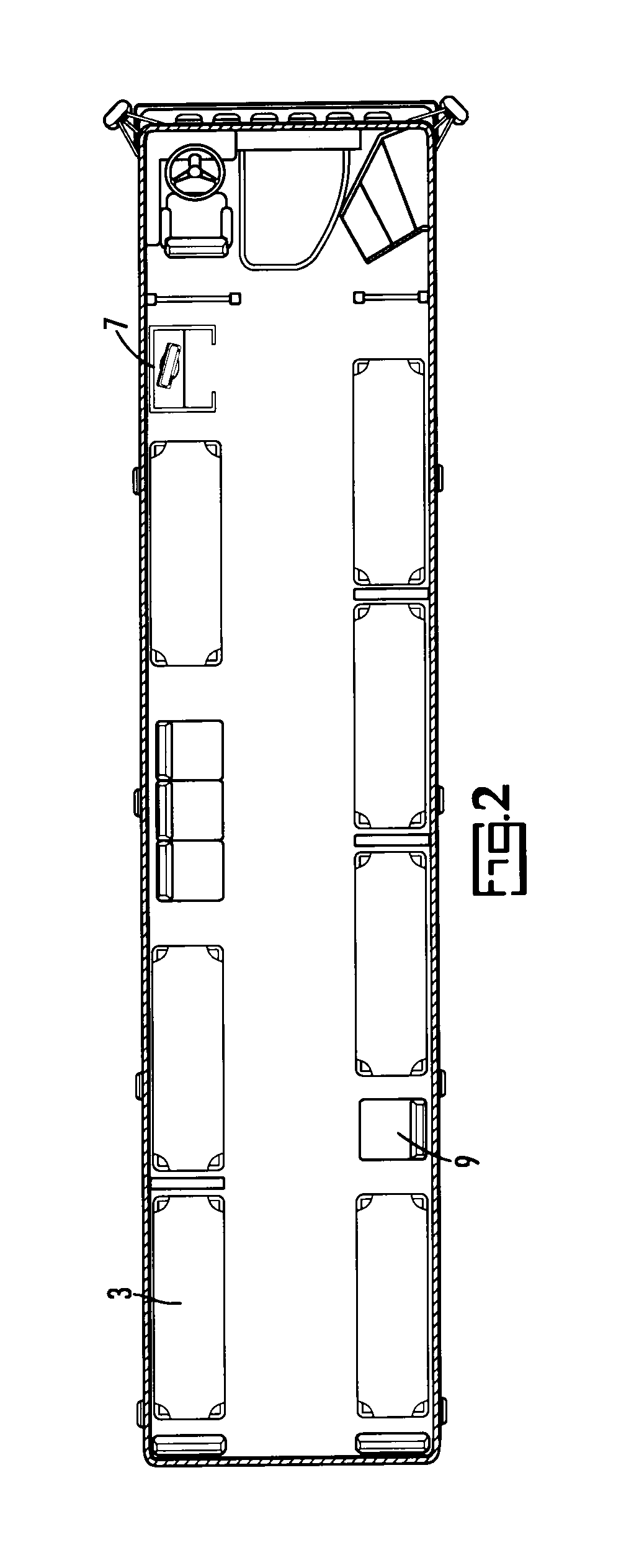 Transportable Emergency Response Station for Treatment or Transportation of Persons on Stretchers