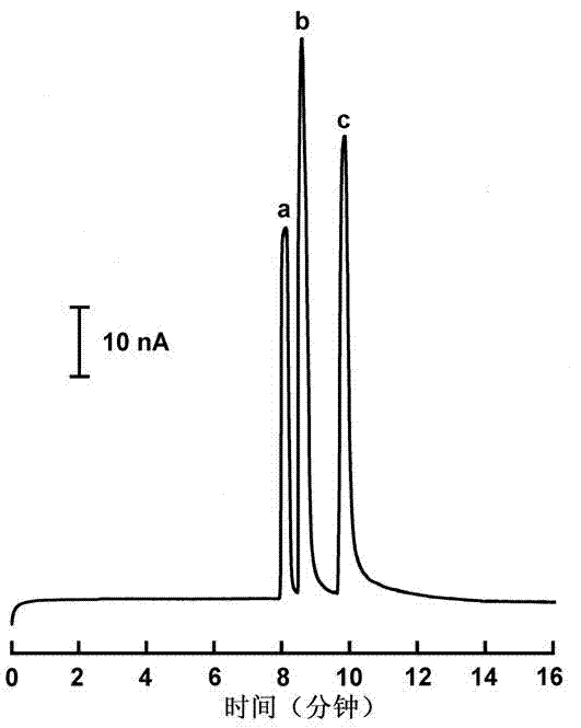 Magnet-based capillary electrophoresis electrochemical detection electrode locating device