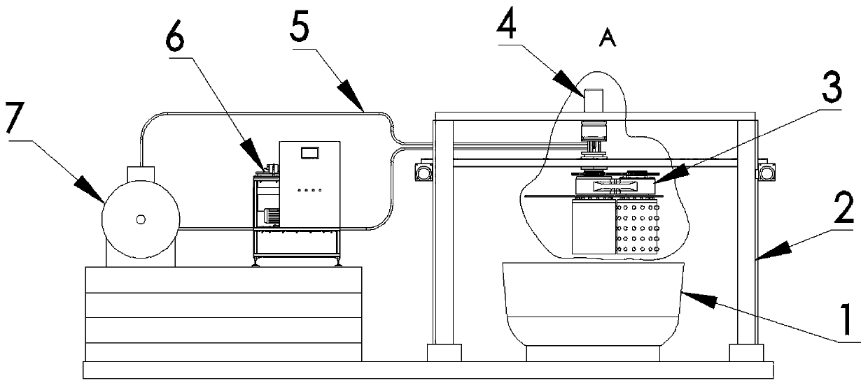 Blast furnace slag heat energy recycling system