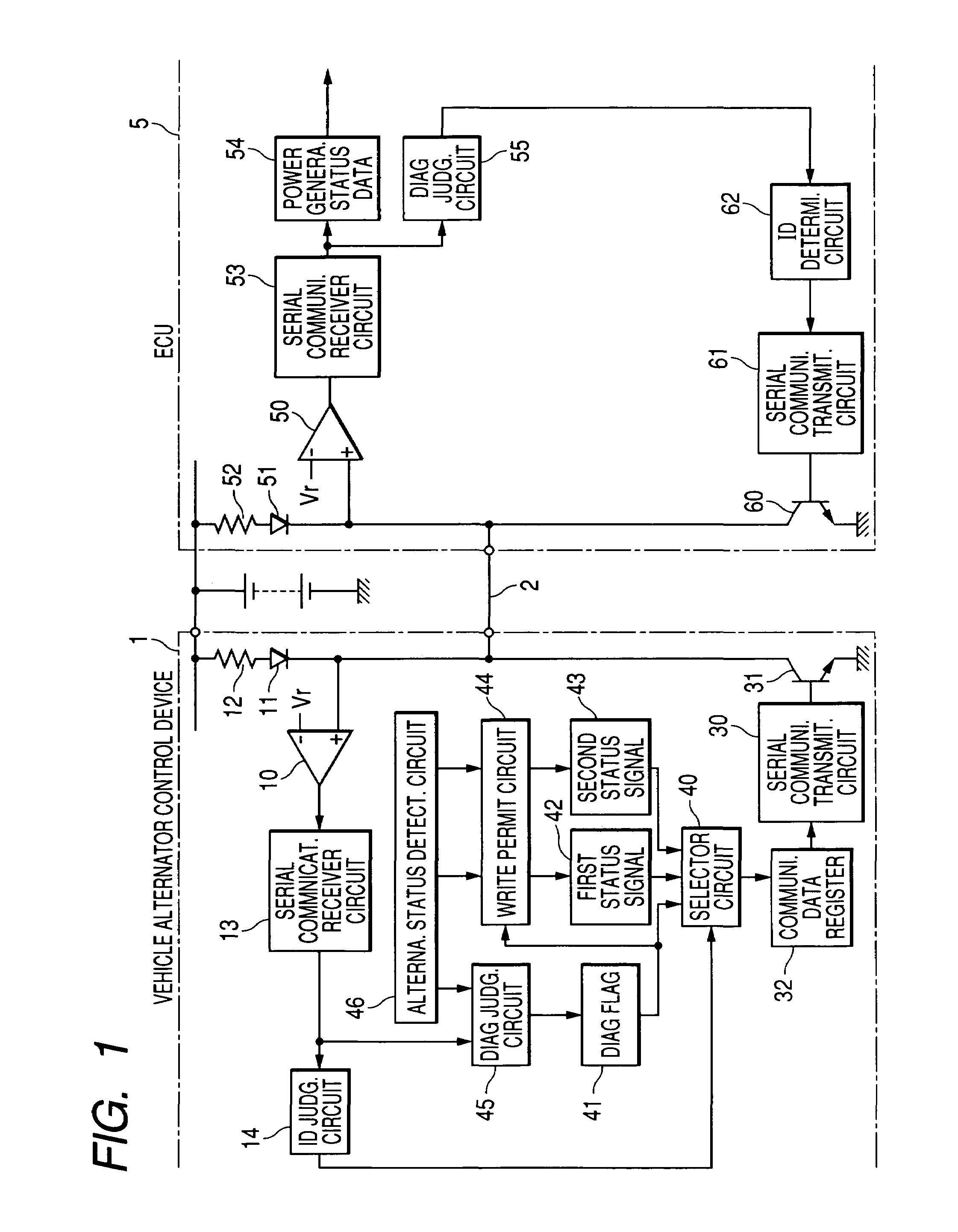 Vehicle alternator monitoring system and related failure monitoring method