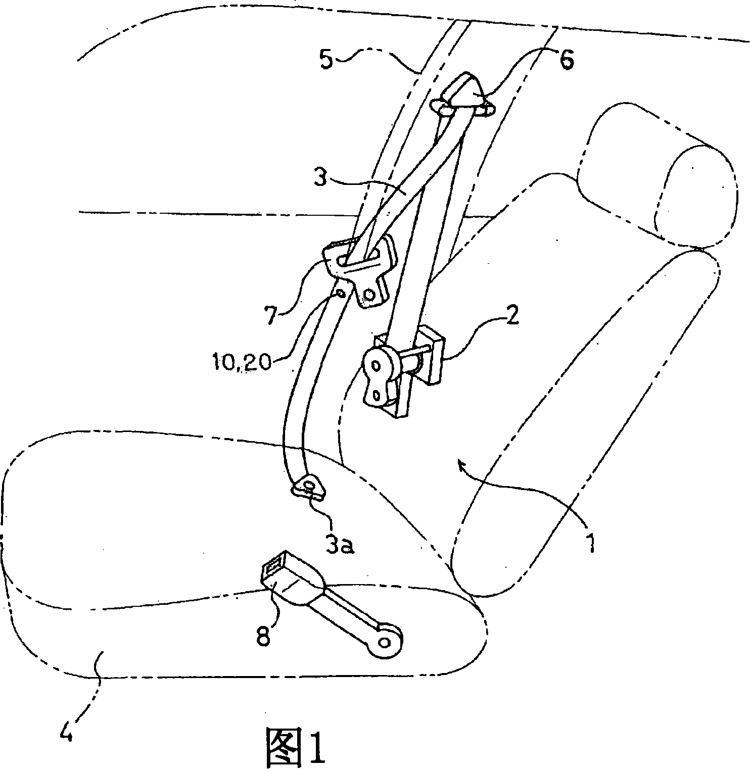 Tongue plate stopper and safety belt device using the same