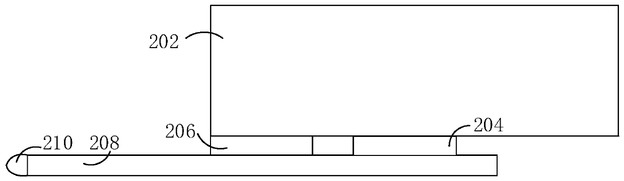 Contact edge mounting and fixing structure and vehicle