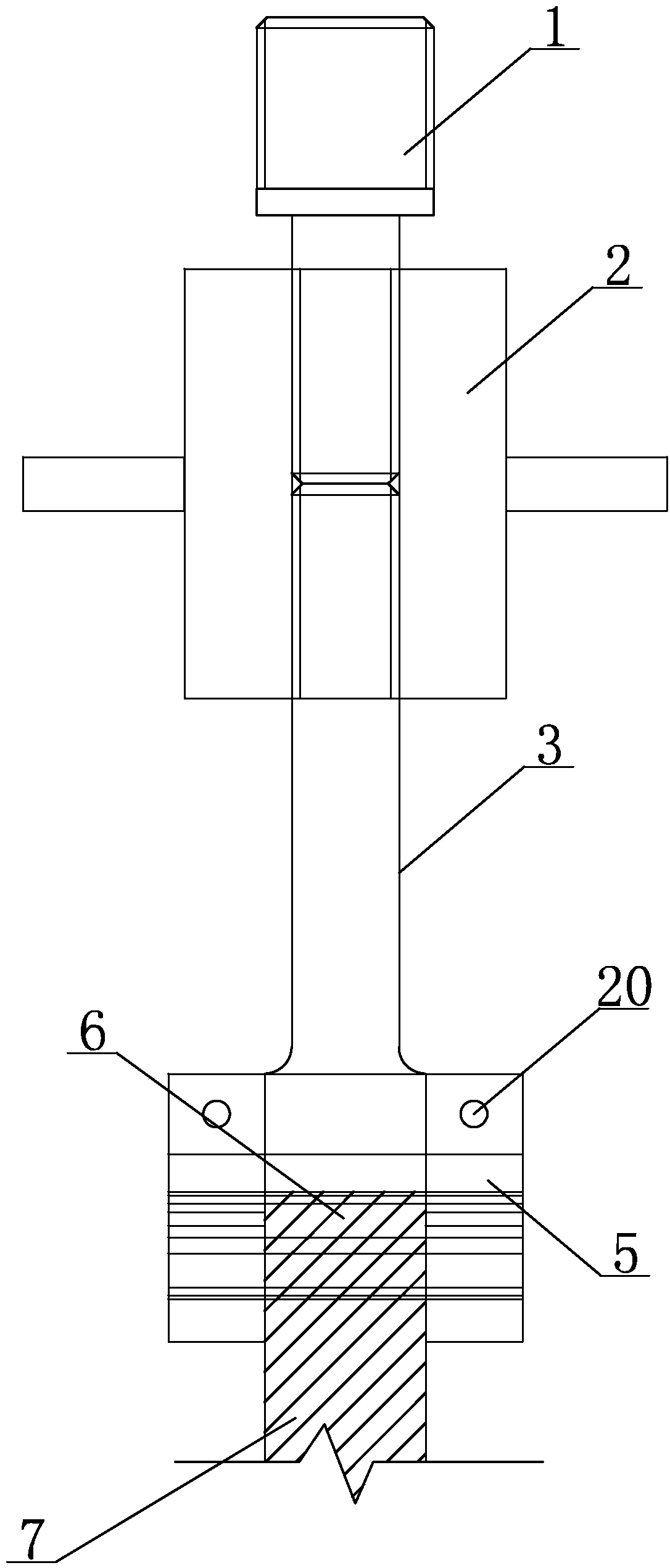 Coiling type high-temperature stretching test clamp for sheet-shaped material