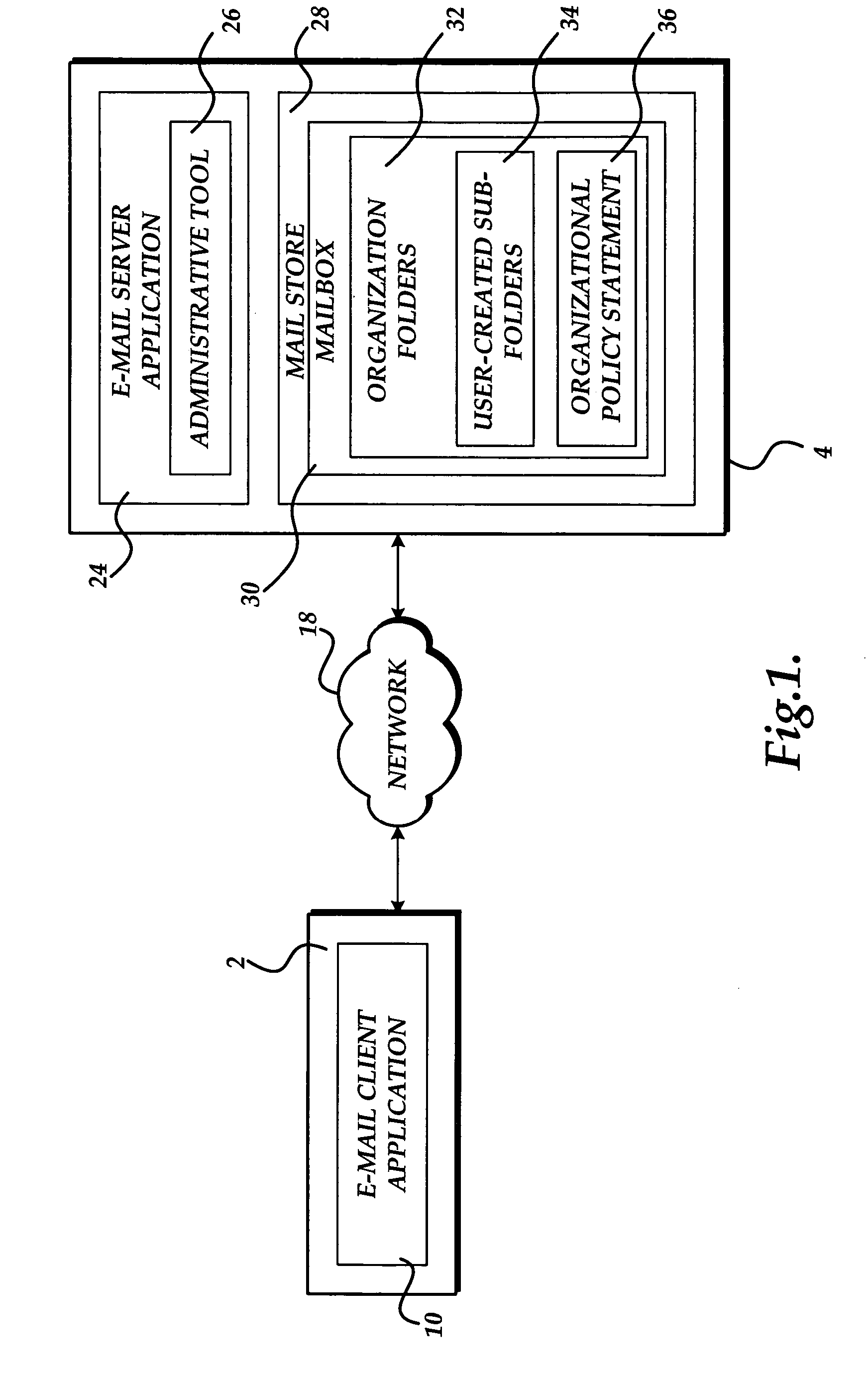 Method and computer-readable medium for providing access to policy information associated with electronic mail message folders