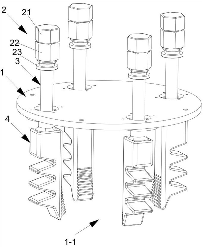 Two-phase driving flexible paw