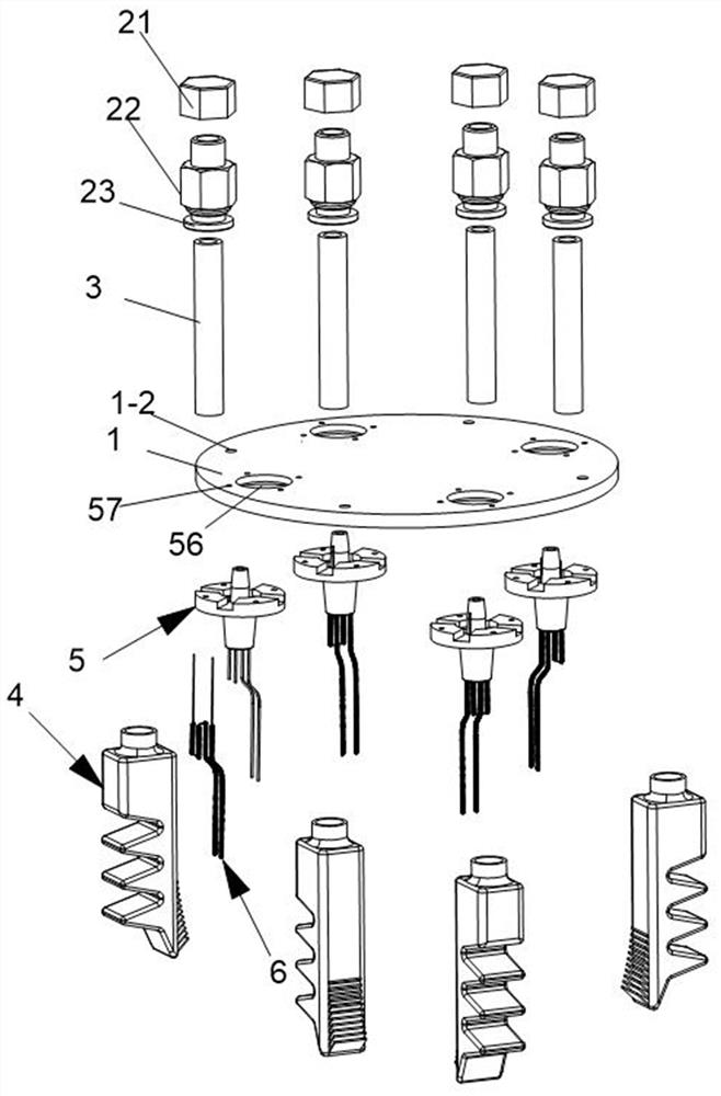 Two-phase driving flexible paw