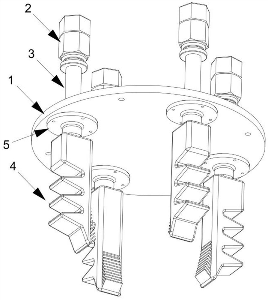 Two-phase driving flexible paw