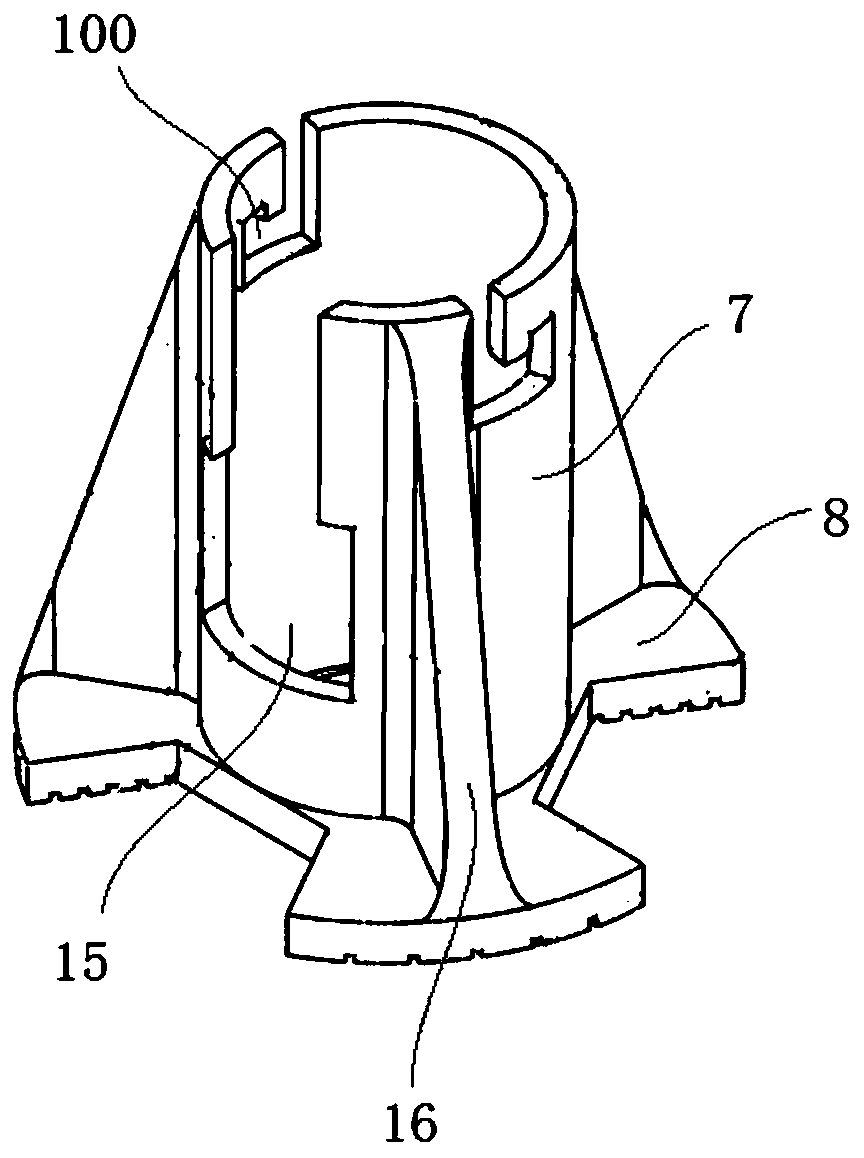 Adhesion type acoustic emission probe clamp