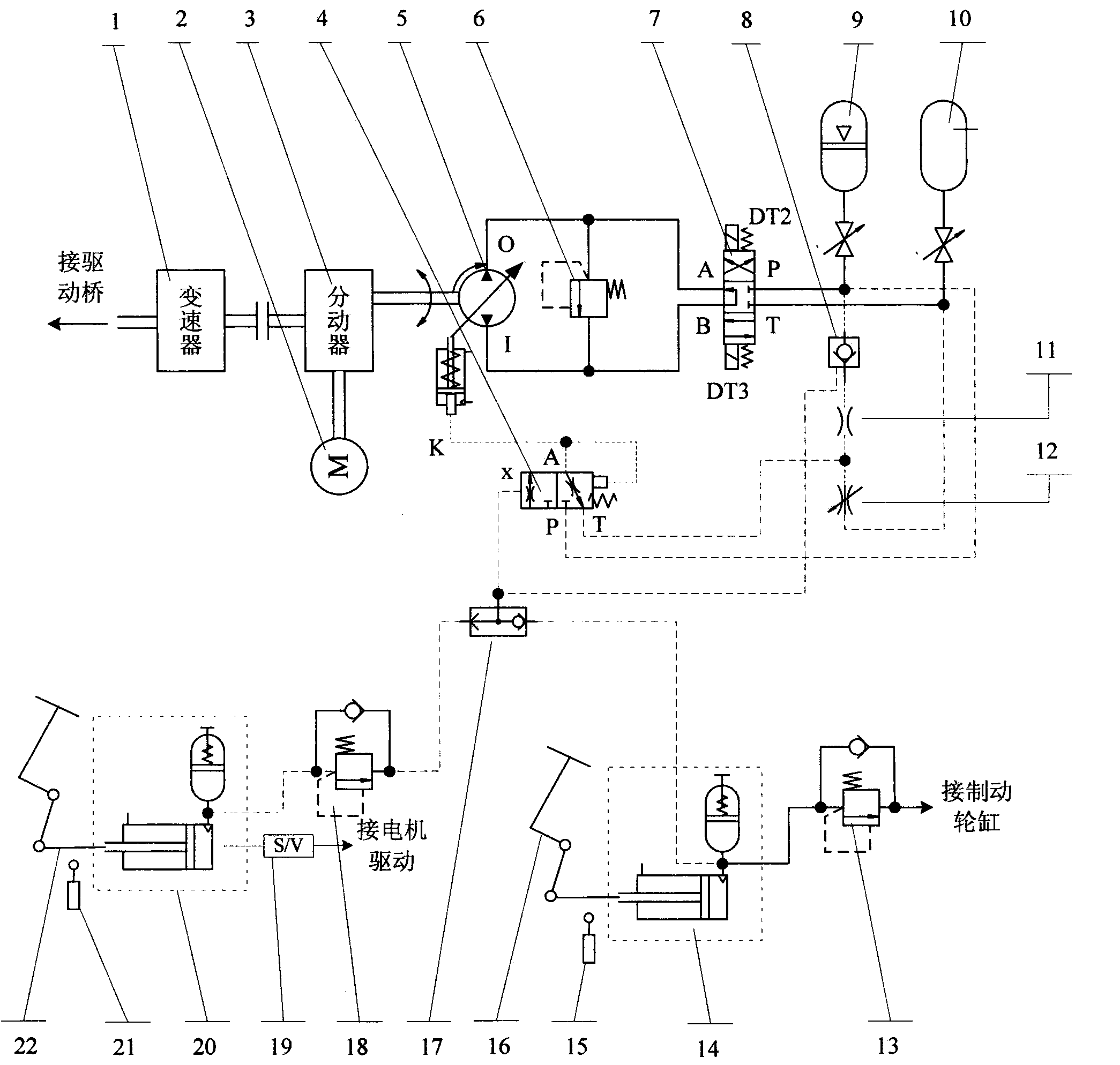 Hydraulically-controlled proportional valve